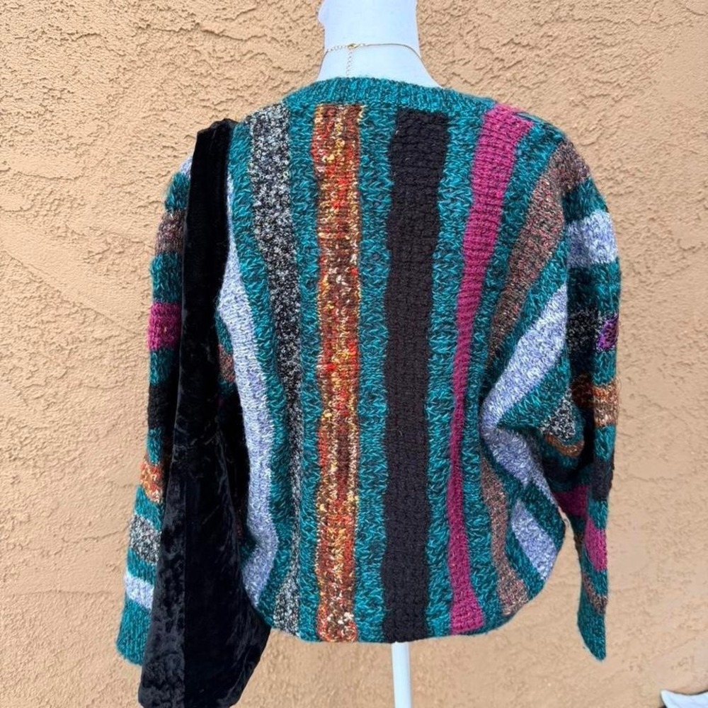Vintage Jaclyn Smith funky knit cardigan sweater - Picture 6 of 6